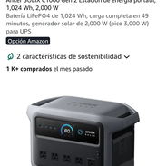 ⚡ANKER SOLIX C1000 Gen 2 🔋 1024 Wh Capacidad LiFePO4 ✅ 2000 W Potencia Nominal ✅ 3000 W Potencia Pico 🧾 Garantía de - Img 57331960