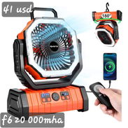 Ventilador recargable F6 20 000 Mha - Img 54989991