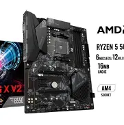 ⚠️KIT Gaming AMD Ryzen 5000  Board GIGABYTE B550 Gaming X V2  Micro AMD Ryzen 5 5600 G  ---Precio del KIT💵370 USD - Img 45871339