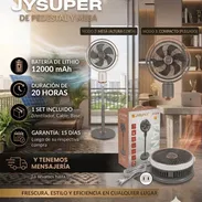 Ventilador recargable jysuper Color mixto Enchufe plano 🔌 Batería de lithio 🔋12000 mah Duración de 20 horas - Img 56833179