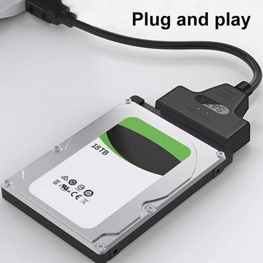 Cable USB 3.0 a SATA, adaptador de disco duro USB a SATA III compatible con HDD y SSD de 2.5",  53274327 - 8/8