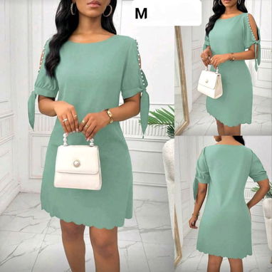 Vestido elegante de mujer 🌸SHEIN🌸 Rojo, Verde. - Img 124743580