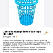 Cesto de ropa plástico con tapa - Img 57911744