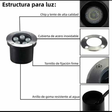 Lamparas empotrado para piso. Lampara led para marcar senderos 5 whatts - Img 98146927