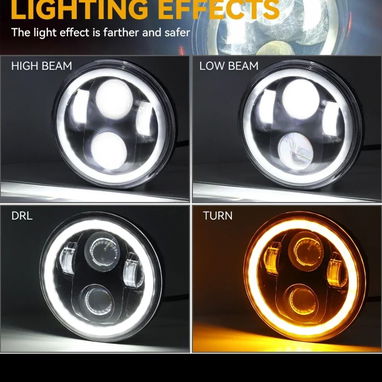 Pantalla 5.75 pulgadas para moto GN125 y muchas más LED calidad q trae luz diurna e intermitente o luz diurna amarilla. - Img 80358363