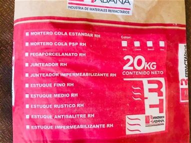 Cemento cola cubano de 20kg la bolsa sellada - Img main-image