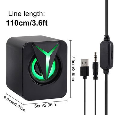 BOCINA PARA PC RGB FT-25-1, ENTREGA DE FACTURA. VARIEDAD DE ARTÍCULOS DE TECNOLOGÍA, ELECTRODOMÉSTICOS, ETC - Img 113001041