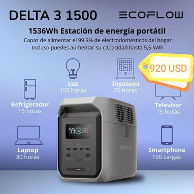 Se venden Ecoflow, panel solar y otros, somos de la Habana. Contactar al WhatsApp 51170866. - 5/7