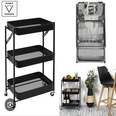 🛒 Carrito Organizador Plegable con Ruedas. Diseño práctico, hermoso y funcional. Escríbeme al WhatsApp 56249037 - Img 121313823