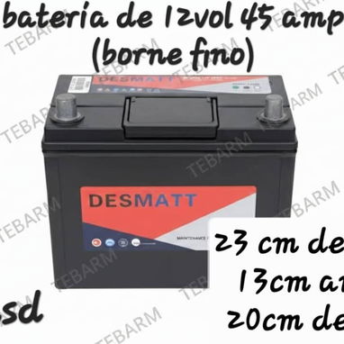Baterías de carro 12 v varios amperes envío x costo adicional - 5/10