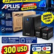 CALIDAD, SEGURIDAD Y PROTECCIÓN BACKUP NUEVO EN CAJA 2000VA 110V 1200 W CON 2 BATERÍAS INCLUIDAS DE 12V 9AH - Img 58028104