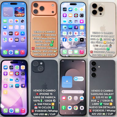 Ganga vendo o cambio , iphone 17 pro max solo 850 usd , 51283035 - 2/2