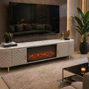 Mueble para TV con chimenea eléctrica incluida - Img 55117223