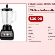 LICUADORA VASO DE VIDRIO RUDEN . - Img 57102714