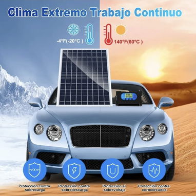 Kit de panel solar con controlador de carga - 2/10