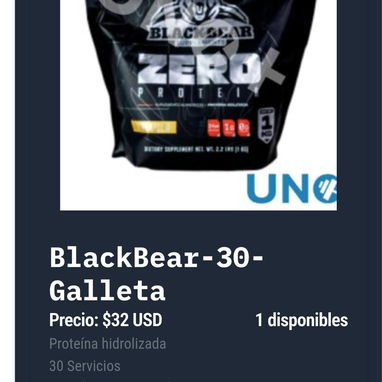 BlackBear 30 Galleta, Vainilla, Fresa - Img 122130162