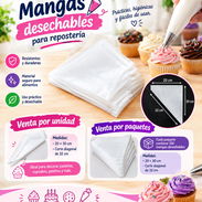 Mangas desechables para repostería - Venta por unidad y por paquete de 100 🧁🎂 (Ely) - Img 57789986