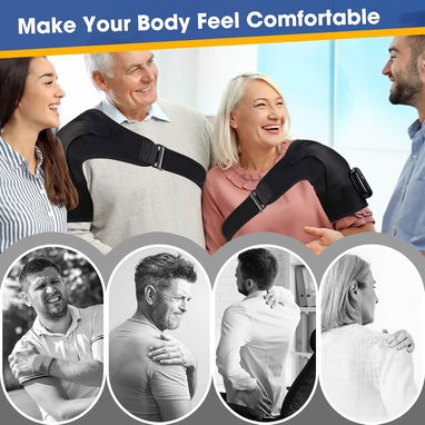 🔥 Almohadilla térmica inalámbrica para hombros WoloyHeatie con masaje - 9/9