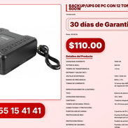 BACKUP/UPS DE PC CON 12 TOMAS 1000VA 600W VPT-0021 - Img 56194520