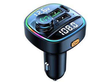 ✳️ Reproductor MP3 NUEVO con Carga Rápida Bluetooth USB para Auto ⭕️ Transmisor FM/Reproductora Música Carro GAMA ALTA - Img main-image-45027862