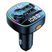 ✳️ Reproductor MP3 NUEVO con Carga Rápida Bluetooth USB para Auto ⭕️ Transmisor FM/Reproductora Música Carro GAMA ALTA - Img 45027862
