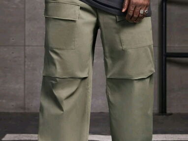 Pantalones de tela talla grande de hombre color verde olivo talla 3xl 53 53256973 - Img main-image