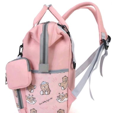 🎒 Mochila Pañalera Rosa – Estampada – 25 USD ¡Mejores precios y calidad conmigo! - 2/6
