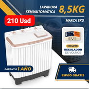Lavadora Semiautomática Eko 8.5 Kg (Incluye 1 protector de voltaje), Garantía de 1 año, Entrega gratis para toda La Haba - Img 50695194