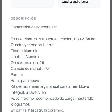 Bicicleta de paseo 26 - Img 126359351