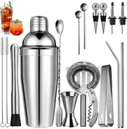Kit de cocteleras para tragos de 17 piezas,Bartenders - Img 49041008