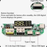 Placa para Power Bank con indicador LED | Módulo cargador USB para baterías de litio 18650 - Img 55954417