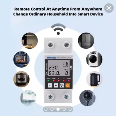 Breaker 63A/ Protector de Voltaje inteligente con Wifi - Img 93604516