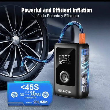 Bomba de Aire Portátil Multifuncional 12000MAH - 3/5