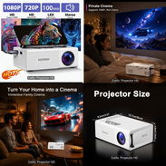 PROYECTOR PORTÁTIL HD CON SOPORTE COMPLETO - Img 57082477