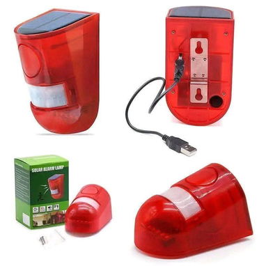 Alarmas . Sensor de movimiento ,carga x panel solar, ideales para proteger los panales, garaje, accesos ,patios,casa,etc - 7/9