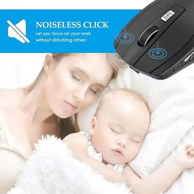 🖱️ Mouse Inalámbrico Ergonómico con Botón DPI - Img 104472176