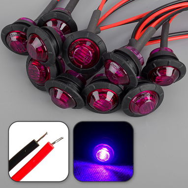 Leds redondos decorativos morados en 1.50 USD c/u compra libre, le sirve a todo - Img 117453127