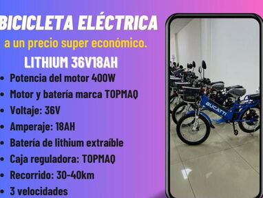 Bicicletas eléctricas en toda Cuba la entrega se efectua de 1 a 3 días una vez aga el pedido. - Img main-image