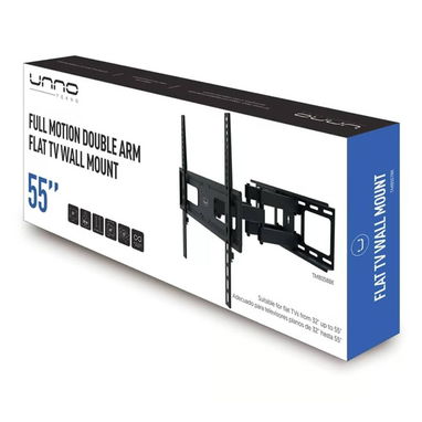 Soporte De Pared Unno Tekno Para TV 32–55” Doble Brazo Full Motion VESA 400×400 Extensible 18.1” 88lb - Img 112285692