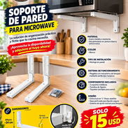 🔩 SOPORTE 🔩 DE PARED PARA MICROWAVE. TENEMOS MENSAJERÍA CON FACTURA Y GARANTÍA. 📲 54833699 - Img 57915979