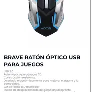 🖱️ Brave Ratón Óptica USB para juegos - Img 56544492
