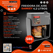 🛍️ DE 4.2 L 🛍️ FREIDORA DE AIRE SANKEY CANASTA DE CRITAL. MENSAJERÍA CON FACTURA Y GARANTÍA. TLF 54833699 - Img 52604993