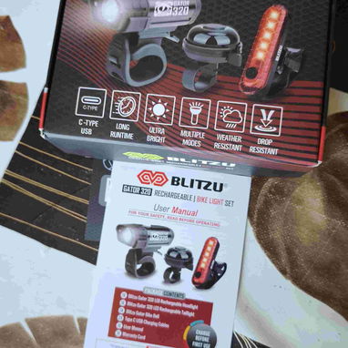 Kit de luz delantera, trasera y timbre para bicicleta con carga USB - 2/3