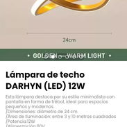 Lámpara de techo DARHYN (LED) 12W. Ideal para espacios pequeños y modernos. - Img 55743138