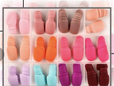 Caja de 288 uñas de diferentes colores enteros - Img 65306452