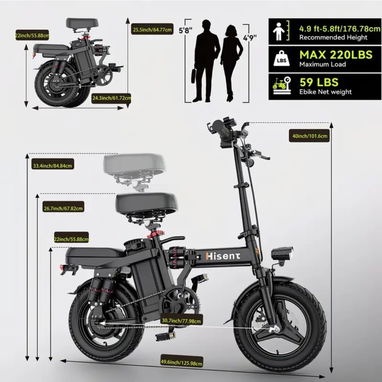Bicicleta eléctrica plegable 🍃 - 2/5