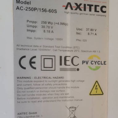 Vendo Paneles Solares d 250 W y 225 W, a 80 USD c/u (Rebajados)😁 - 3/3
