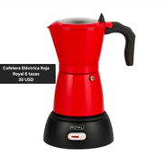Cafetera eléctrica roja 6 tazas. ROYAL - Img 56741250