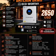 ⚡5KW+5WKH ⚡ ECO-WORTHY KIT SOLAR DE 5KW INVERSOR Y 5KWH BATERÍA. MENSAJERÍA CON FACTURA Y GARANTÍA. 📲 54833699 - Img 56909308