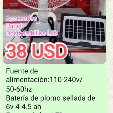 Ventilador recargable F6 ventilador recargable de mesa Ventilador recargable de pedestal contamos con mensajería en tod - Img 123940804